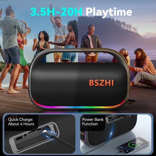 80W(120W Peak) Bluetooth Speaker Loud, Portable IPX6 Waterpr... - Image 5