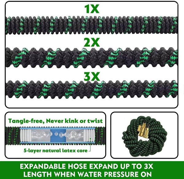 50 ft Expandable Garden Hose - All New 2025 Retractable Wate... - Image 3
