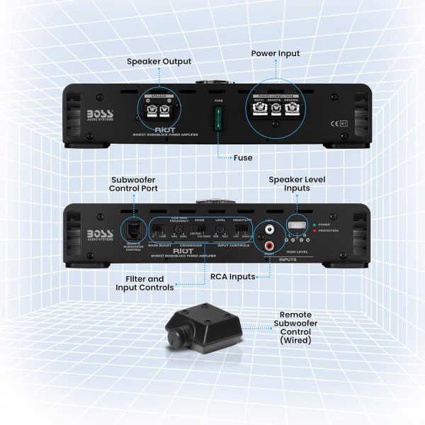 BOSS Audio Systems R1100M Riot Series Car Audio Subwoofer Am... - Image 4