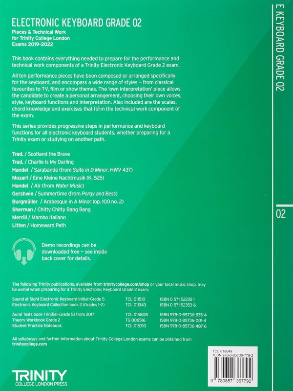 Trinity College London Electronic Keyboard Exam Pieces & Tec... - Image 2
