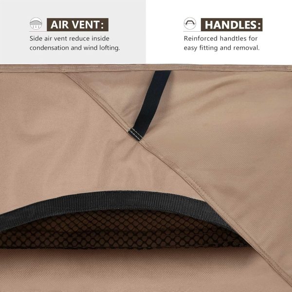 ULTCOVER Round Patio Furniture Cover - Outdoor Waterproof Ta... - Image 4
