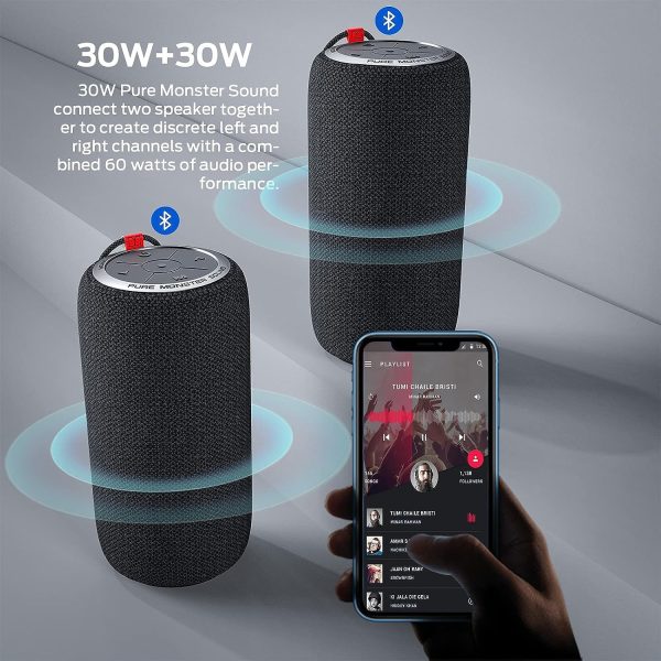 Monster Bluetooth Speaker, Superstar S310 Portable Bluetooth... - Image 2