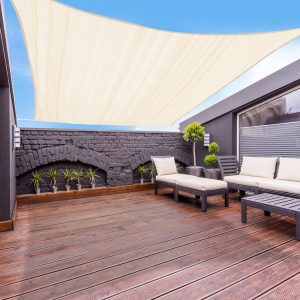 Garden EXPERT 8'x10' Sun Shade Sail Rectangle Canopy Shade C...