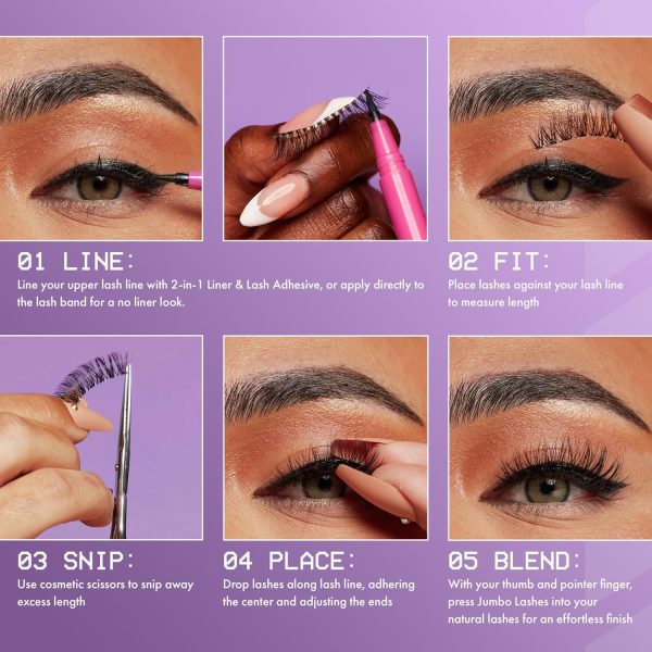 NYX PROFESSIONAL MAKEUP, Jumbo Lash!, Vegan False Lashes, Re... - Image 5