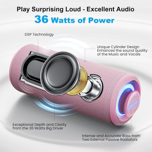 MIATONE Portable Bluetooth Speaker 36W Stereo Sound Bass Boo... - Image 2