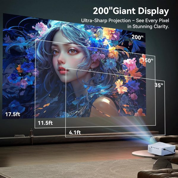 5G WiFi Bluetooth Projector,2024 Upgraded Native 1080P Outdo... - Image 4