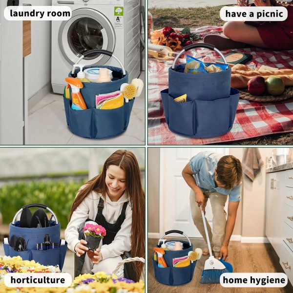 AKOZLIN Cleaning Caddy Organizer with Handle Foldable Cleani... - Image 7