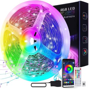 ZXMEAN Led Lights 65.6ft/20M,Ultra Long Music Sync Smart RGB...