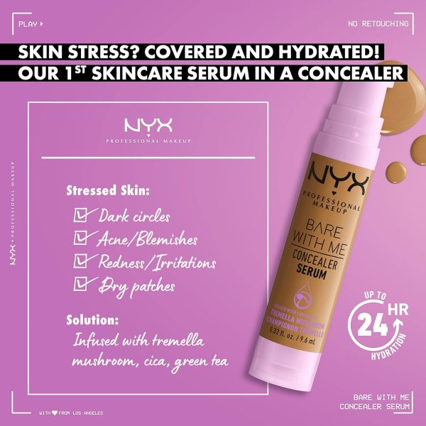 NYX Professional Makeup Concealer Serum, Natural Medium Cove... - Image 3