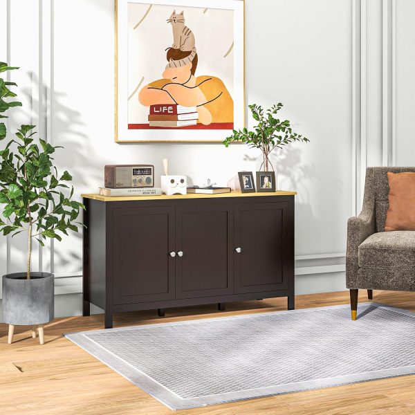 HOMCOM Buffet Cabinet, Sideboard, Storage Cabinet with Doors... - Image 8