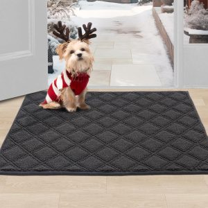 BEQHAUSE Door Mat 24" x 36", Front Back Door Mat Non-Slip, A...