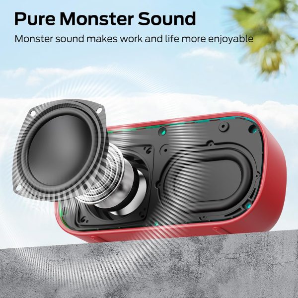 Monster S150 Bluetooth Speaker, Strong Bluetooth 5.4, IPX7 W... - Image 7