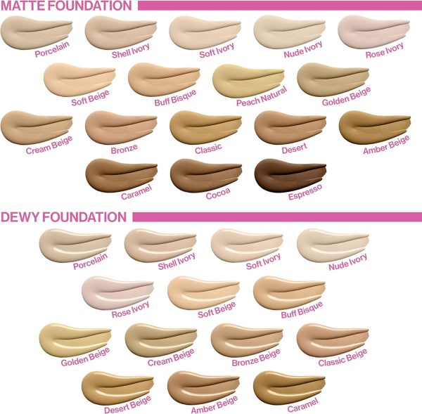 Wet n Wild Photo Focus Dewy Liquid Foundation Makeup, Shell ... - Image 3