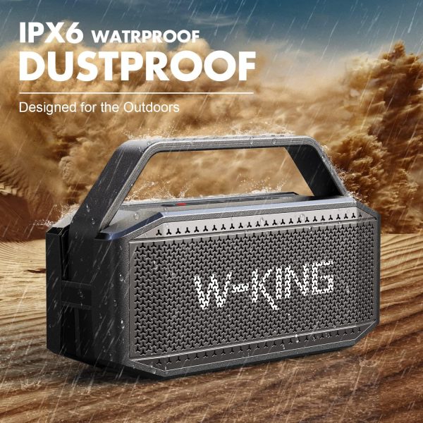 W-KING 100W PEAK Bluetooth Speaker,60W Portable Haut Parleur... - Image 3