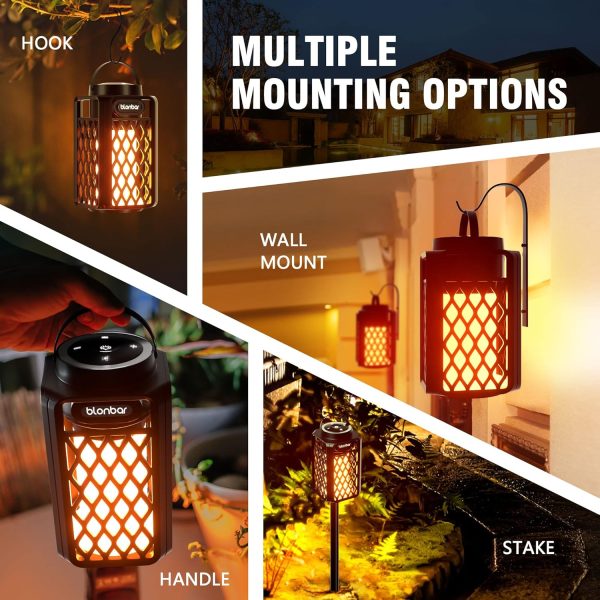 Blonbar 2PCS Led Flame Speaker,Outdoor Bluetooth Speaker wit... - Image 5