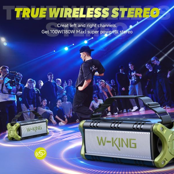 W-King 90W Peak Bluetooth Speaker, Portable Speakers Bluetoo... - Image 5