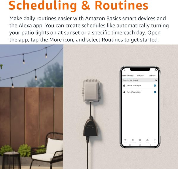 Amazon Basics Outdoor Smart Plug with 2 Individually Control... - Image 5