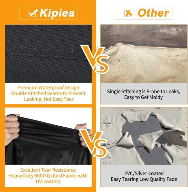 Kipiea 600D Patio Furniture Covers Waterproof Winter, Outdoo... - Image 9