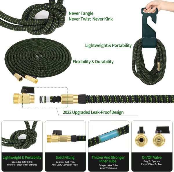50 ft Expandable Garden Hose - All New 2025 Retractable Wate... - Image 4