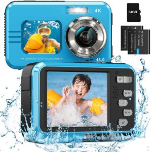 4K Waterproof Camera Underwater Camera Snorkeling 11FT with ...