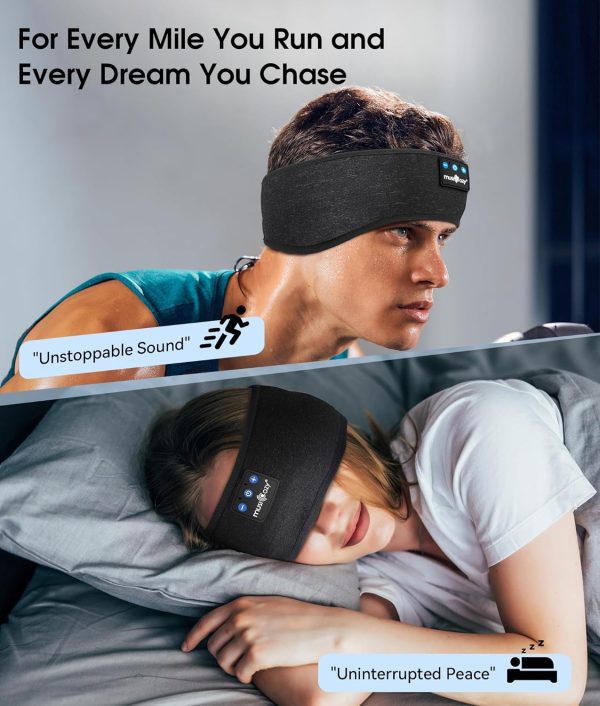 MUSICOZY Sleep Headphones, Bluetooth Headband Unique Gifts f... - Image 2