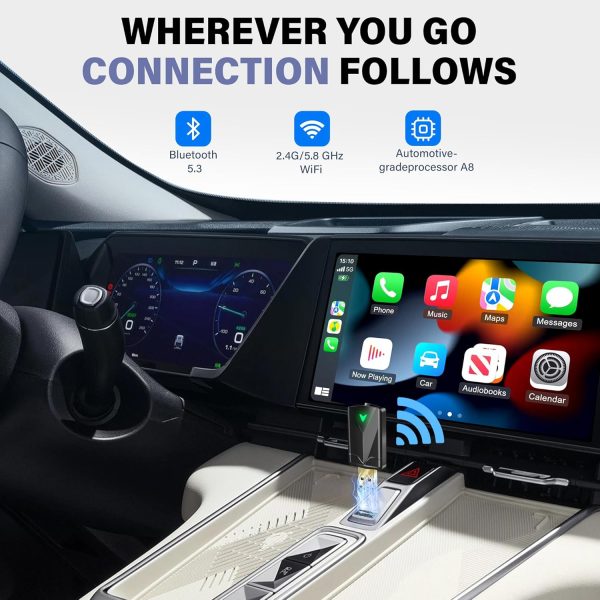 Wireless CarPlay Adapter– Android Auto Wireless Adapter, 5.8... - Image 4