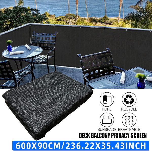 GardenLux 3'x20'Balcony Privacy Screen Cover Fence Cover UV ... - Image 6