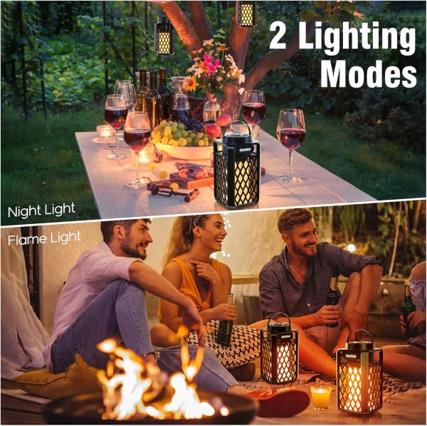 Blonbar 2PCS Led Flame Speaker,Outdoor Bluetooth Speaker wit... - Image 4