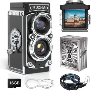 Vintage Mini Digital Camera,1080P FHD Video 12MP Autofocus V...