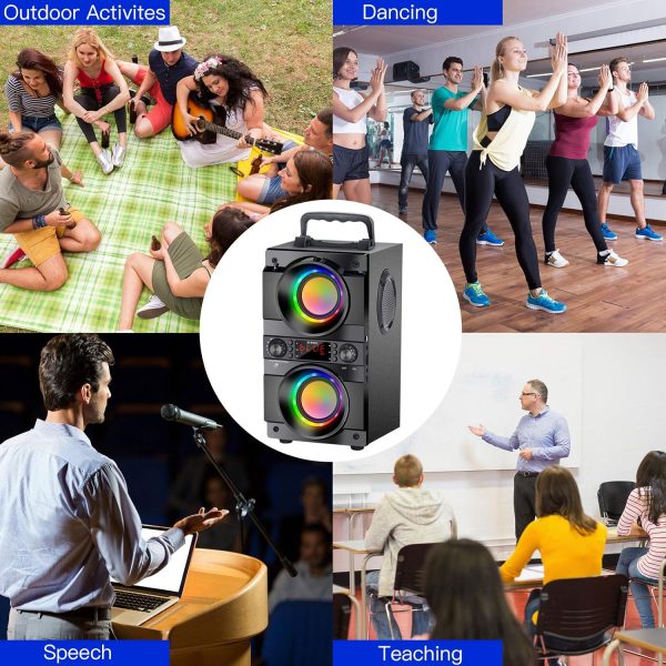 60W (80W Peak) Portable Bluetooth Speaker with Double Subwoo... - Image 5