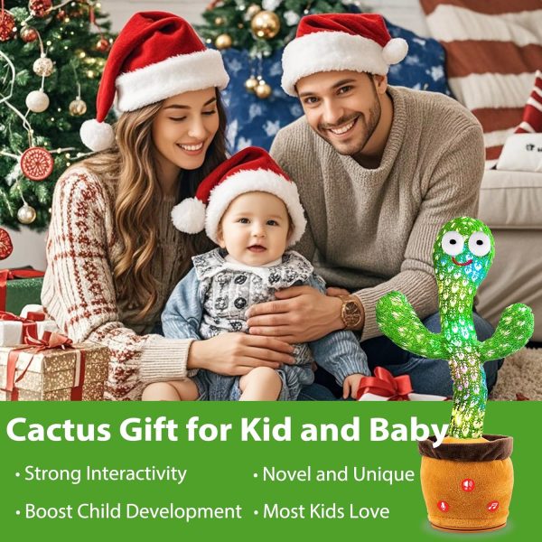 Rechargeable Singing Dancing Talking Cactus Toy with Volume ... - Image 5