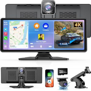 FAHREN Wireless Apple CarPlay Screen for Car, 10.26" Car Pla...