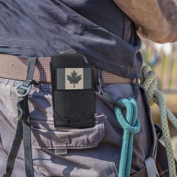 Heyqie Black Tactical Molle Waterproof Cellphone Pouch Case,... - Image 7