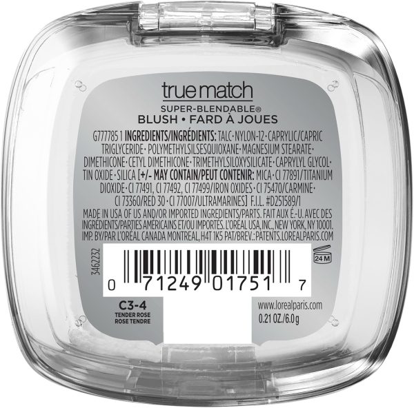 L’Oréal Paris True Match Super-Blendable Blush, Tender Rose,... - Image 2