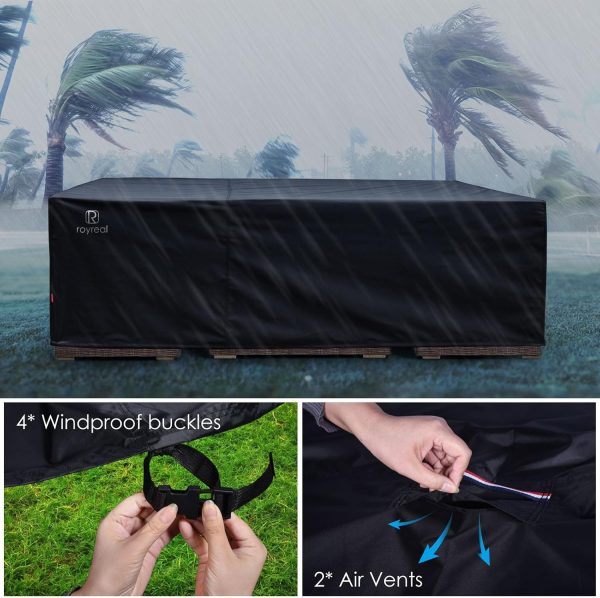 Patio Furniture Covers Outdoor Waterproof Table Sectional Se... - Image 3