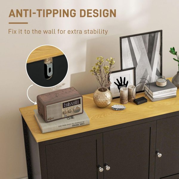 HOMCOM Buffet Cabinet, Sideboard, Storage Cabinet with Doors... - Image 6