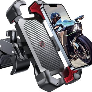 JOYROOM Motorcycle Phone Mount, [1s Auto Lock][100mph Milita...
