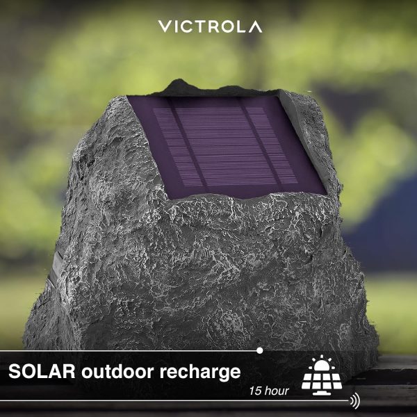 Victrola The Solar Rock Speakers Pair, 14 Hours Playtime, IP... - Image 2
