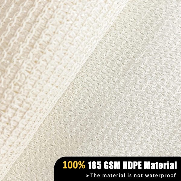 Garden EXPERT 8'x10' Sun Shade Sail Rectangle Canopy Shade C... - Image 3