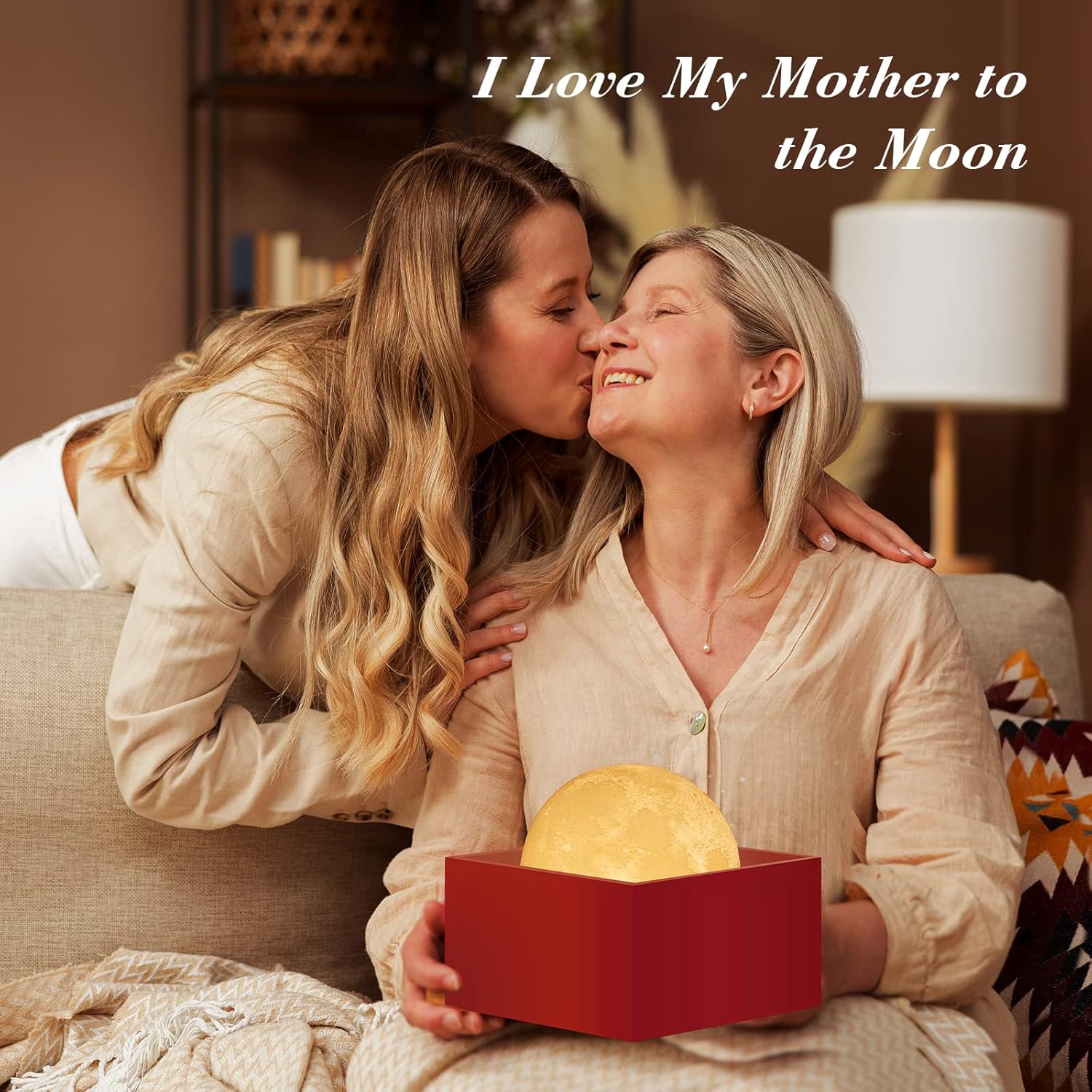 Mydethun Moon Lamp – Home Décor, Mothers Day Gift with Brigh…