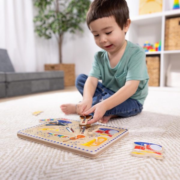 Melissa & Doug Musical Instruments Sound Puzzle - Wooden Peg... - Image 8