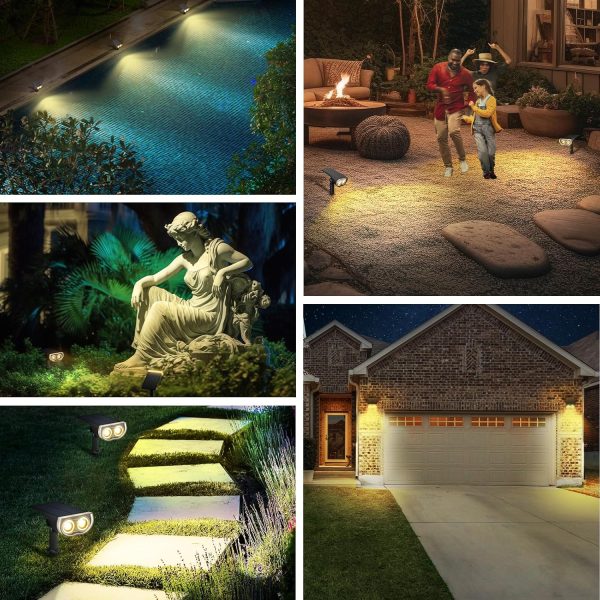 Linkind Solar Lights Outdoor StarRayS, Bright Solar Spot Lig... - Image 7