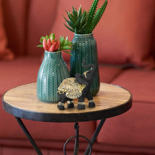TRANSGOOD Lucky Elephant Statue Figurine Feng Shui Elephant ... - Image 3
