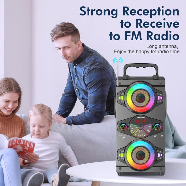 Bluetooth Speakers, 60W Portable Wireless Loud Outdoor Home ... - Image 6