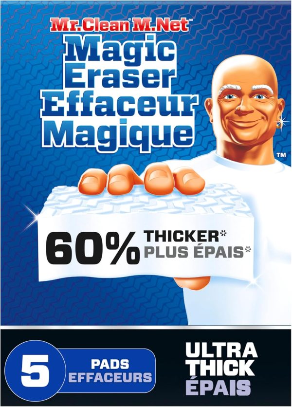 Mr Clean Magic Erasers Ultra Thick Multi Purpose Cleaner, Ma...