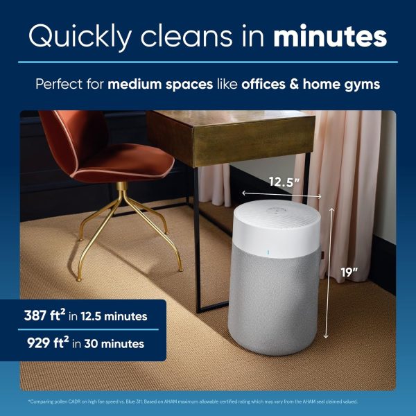 BLUEAIR Air Purifiers for Medium Rooms, Bedroom, Kitchen, Cl... - Image 2