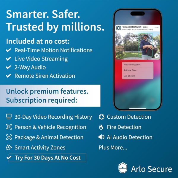 Arlo Essential Security Camera 2K | Outdoor - Indoor | 2nd G... - Image 5