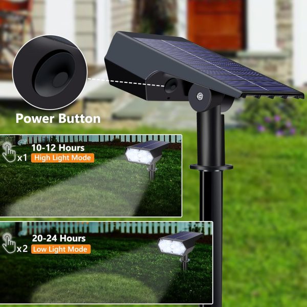 Solar Spot Lights Outdoor Waterproof IP65, 49 LED Solar Ligh... - Image 6
