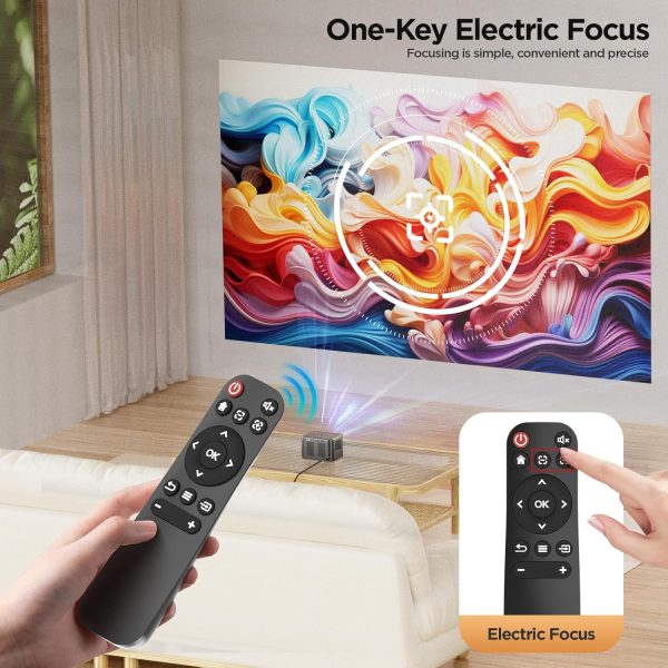 【Electric Focus】 Portable Mini Projector with 5G WiFi, Outdo... - Image 2