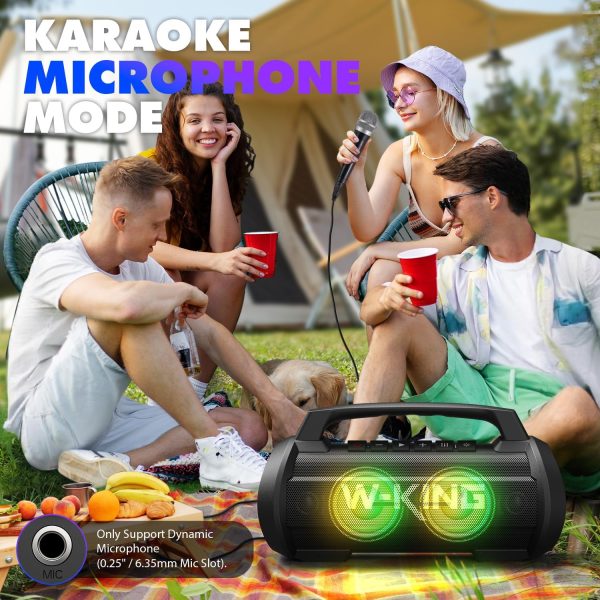 W-KING Portable Speakers Bluetooth Wireless, 120W Max Loudes... - Image 8